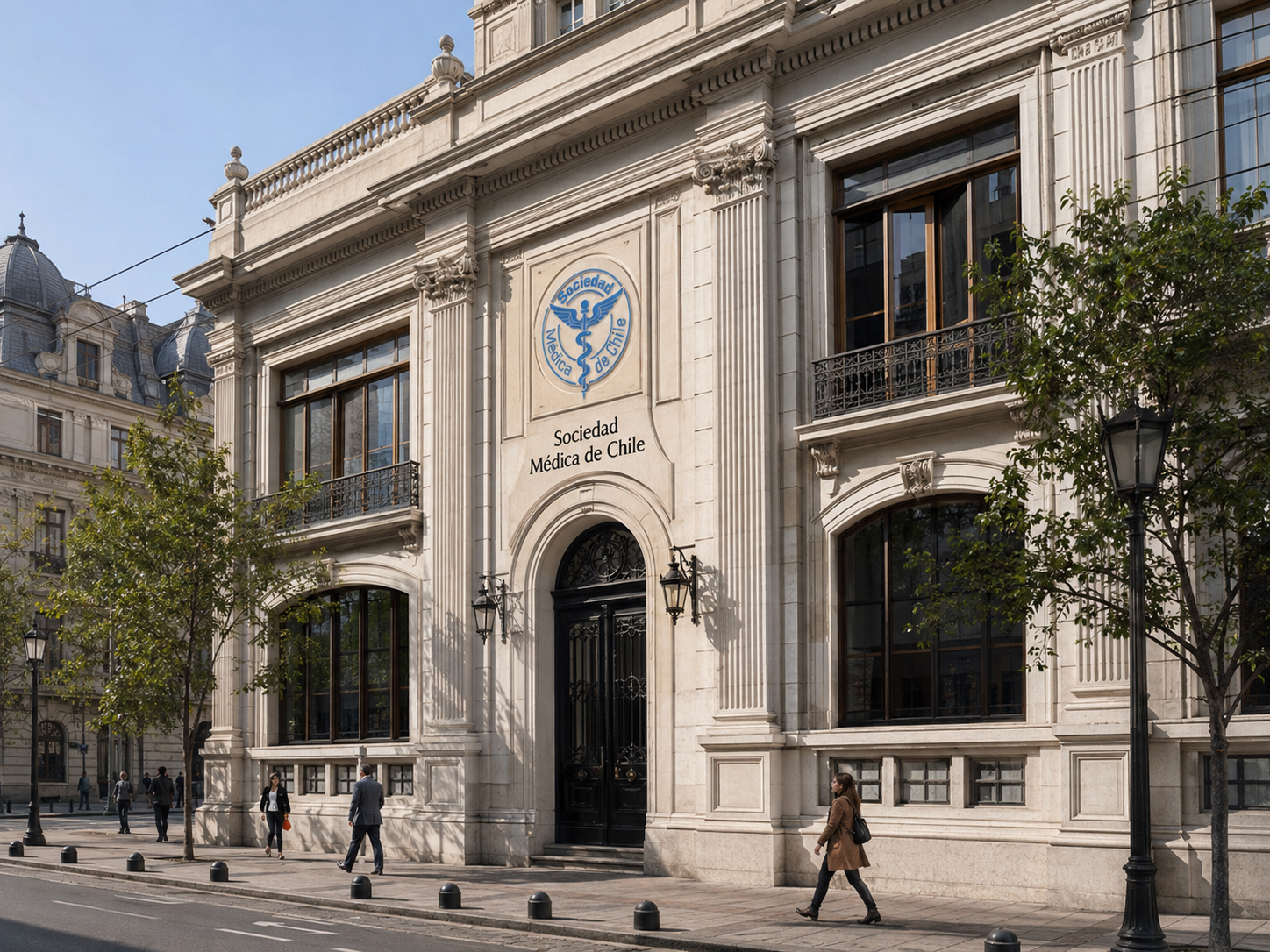 Edificio corporativo de la Sociedad Médica de Chile en Santiago de Chile